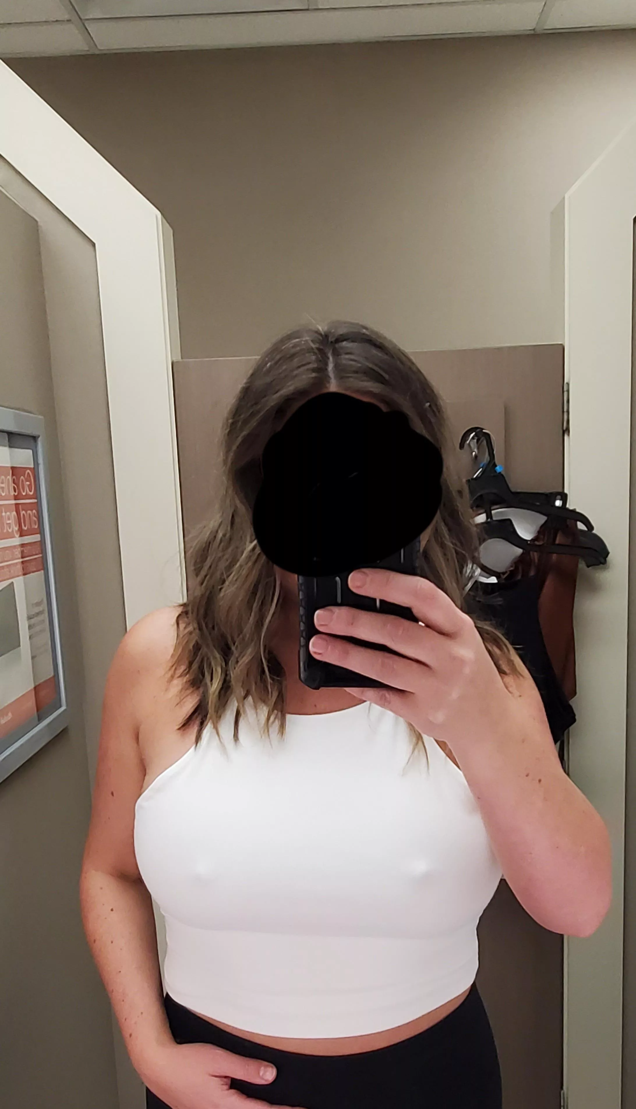 I've decided I'm no longer going to worry about hiding my hard nipples. I'm always horny, deal with it lol.