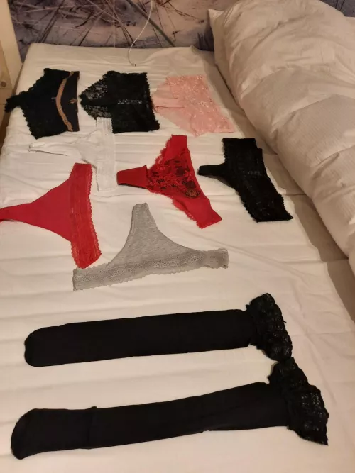 I've just bought this and clerk new they are all for me. now to throw my boy panties