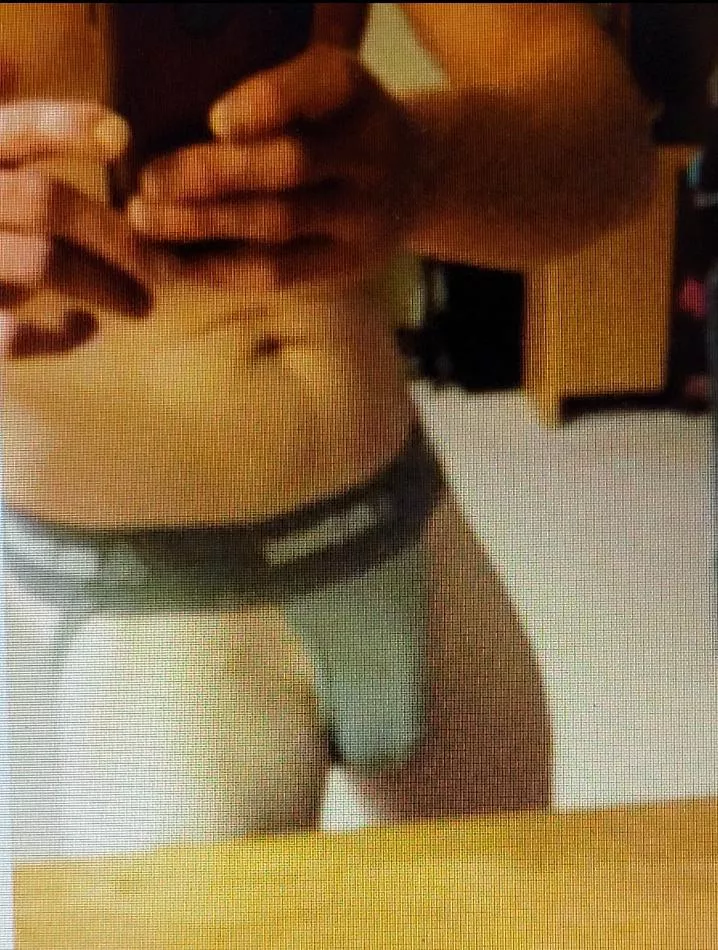 Jockstrap without a cup. Can see the mushroom if you look closely.