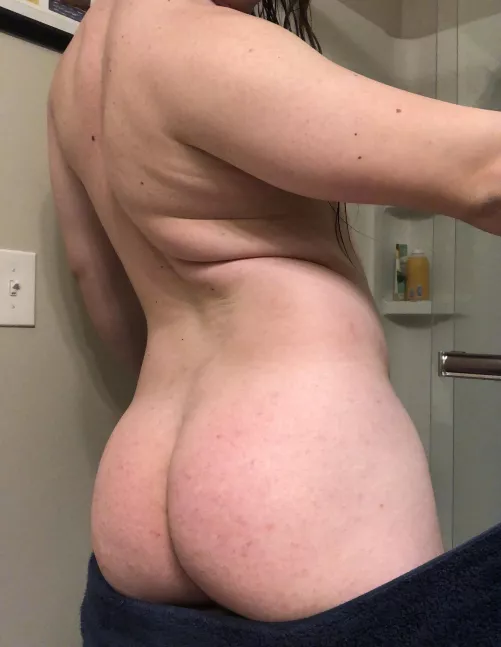 Just a little cake after my shower this morning