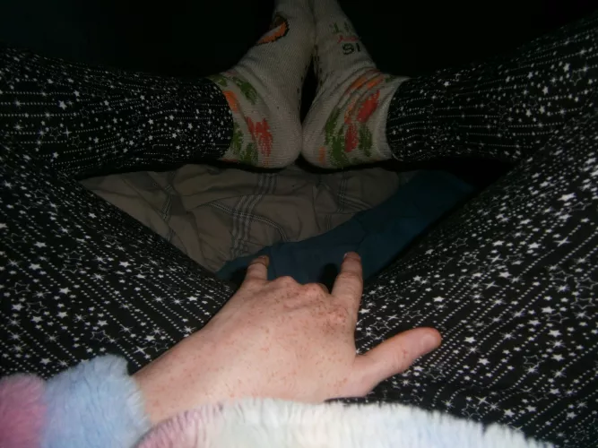 Just about to have some me time while wearing my comfy socks [f]