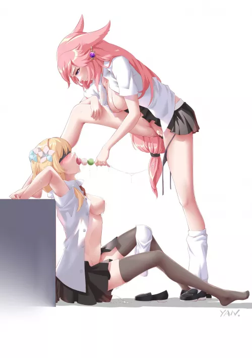 “Just adding a bit extra flavor to your taste test-“ (Yan.)