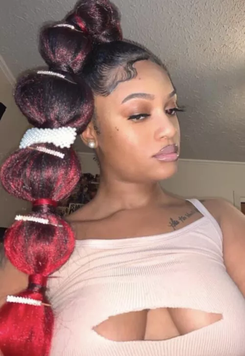just finished experimenting with my n***** hair and cutting the cleavage out my shirt like the shameless n***** mom I am π₯°π
 WICKR//FineAssSub