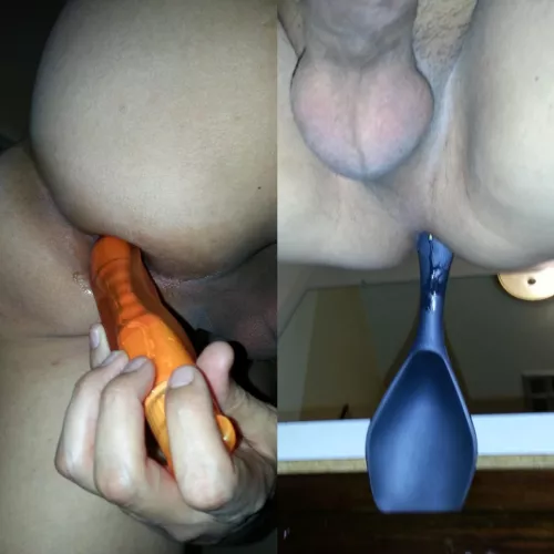 just found this sub. yeah wife’s toys are fun but I really prefer homemade anything! getting creative lol.