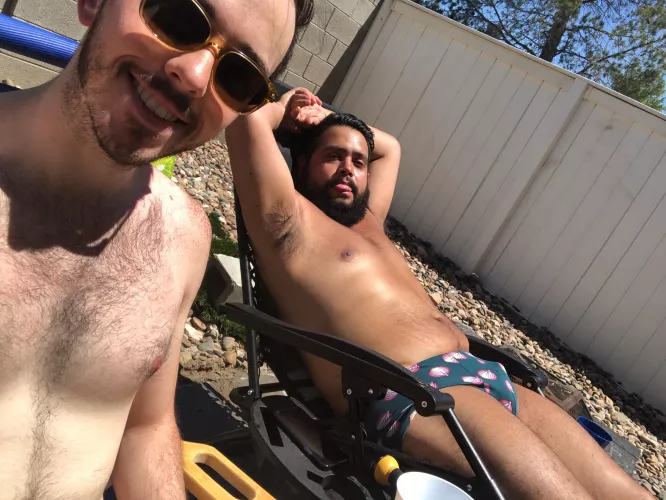 Just getitng some sun with the bf . More mild, anyone want to see us get a bit wild? ???