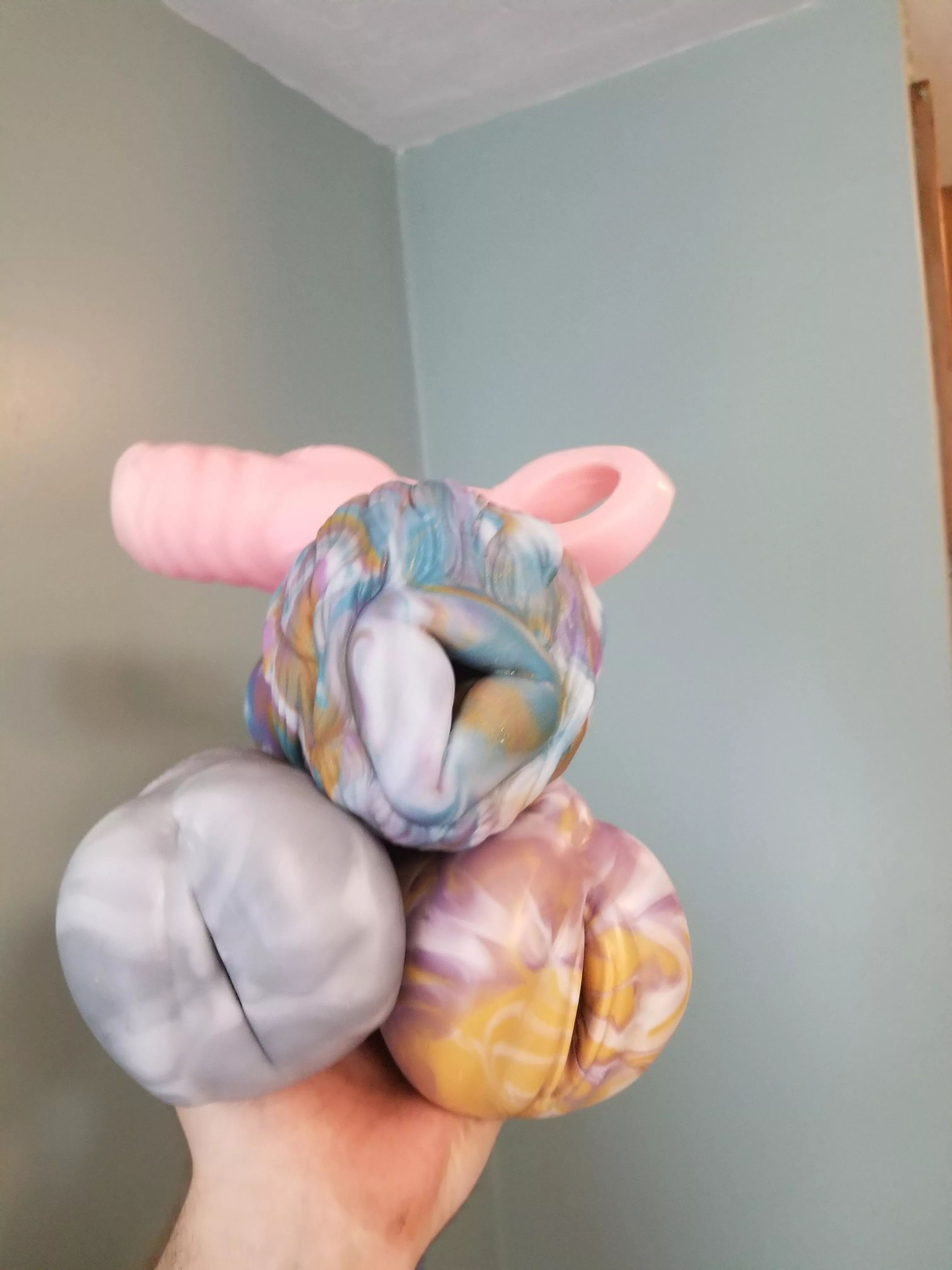 just got my new toys in can't wait to try them out! Just wish I had someone to test the sheath with for the full effect! xD