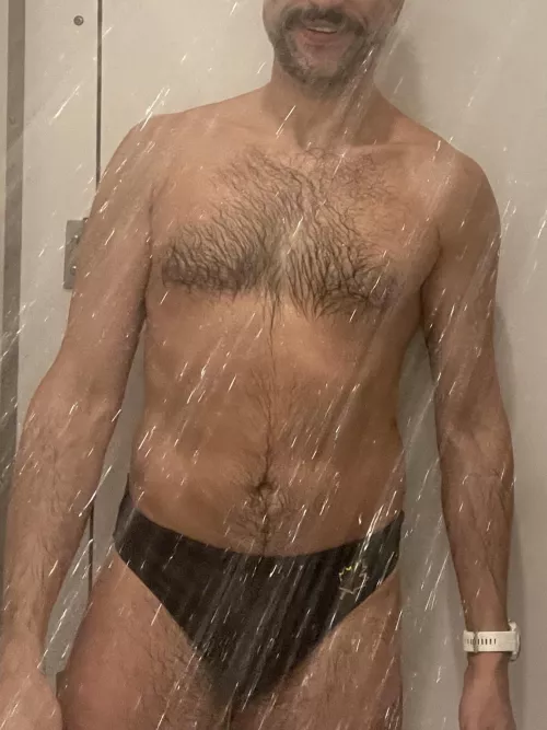 Just gotta take these off for my shower!