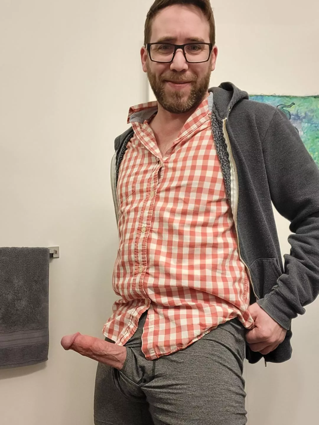 Just gotta zip up my trousers