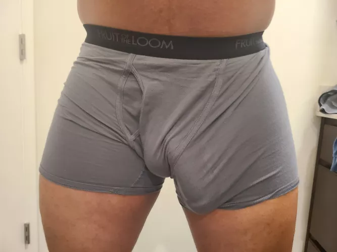 just me bulging in a pair of boxer briefs.