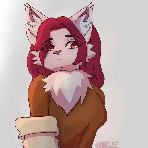 Just wanted yo share with you my fursona uwu (art by me)
