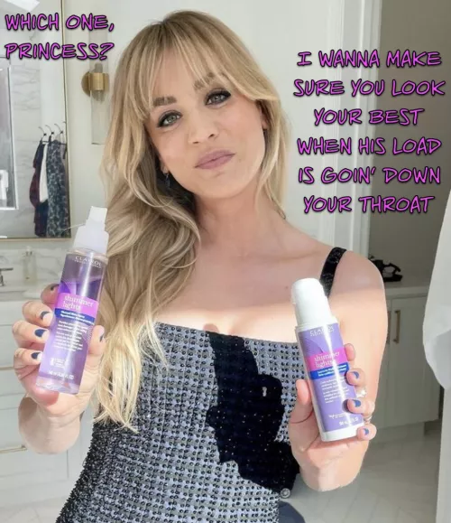 Kaley’s gonna hook you up with cum