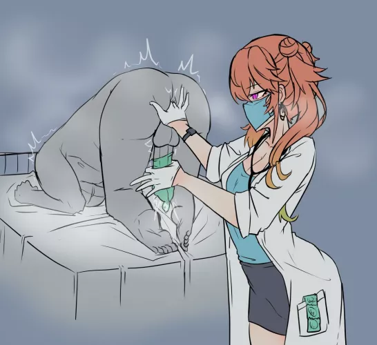 Kiara doing research