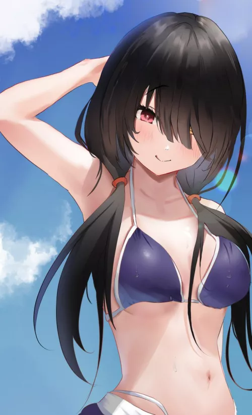 Kurumi at the beach [Date a live]