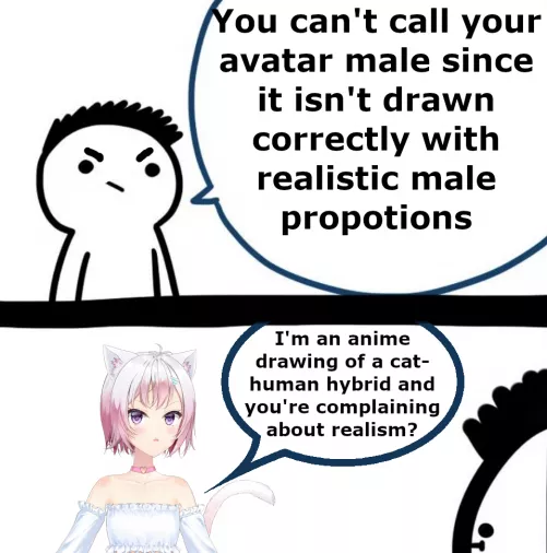 L + ratio + I'm a guy