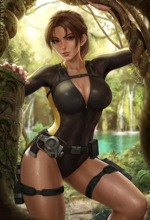Lara Croft In A Diving Suit (Sciamano240) [Tomb Raider]