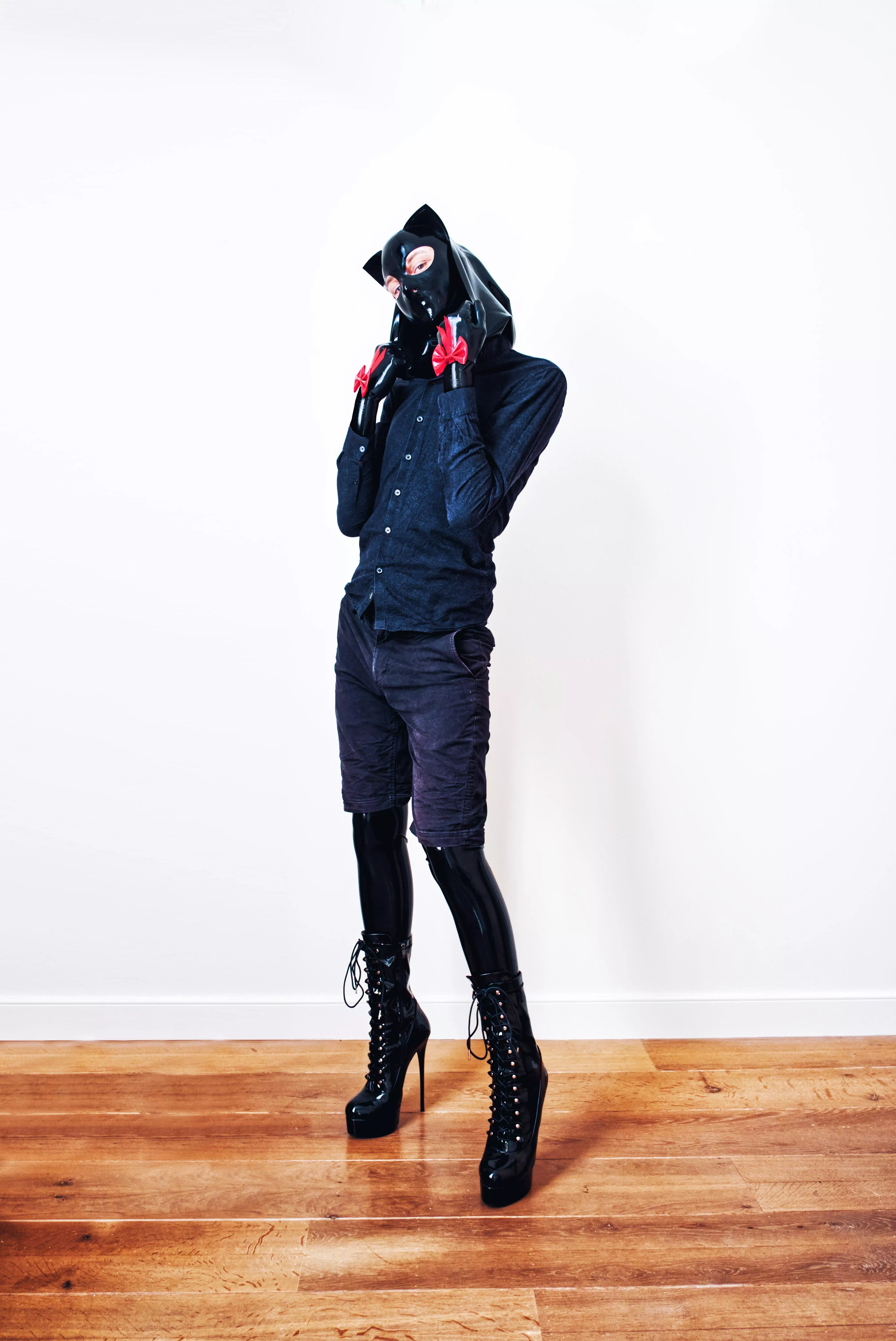 latex mixed with regular clothes are a perfect match!