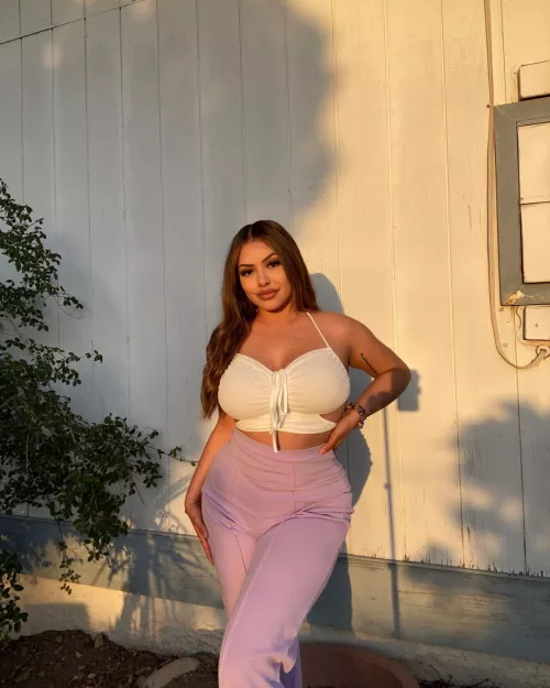 Latina in White Top