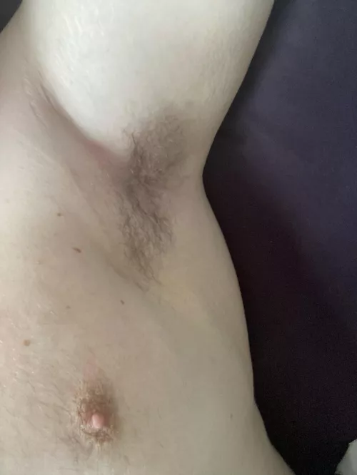 Laying in bed smelling ripe. I wish I had a musky man to join me