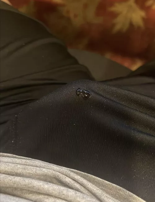 Leaking while she plays with my We-Vibe toy remotely.