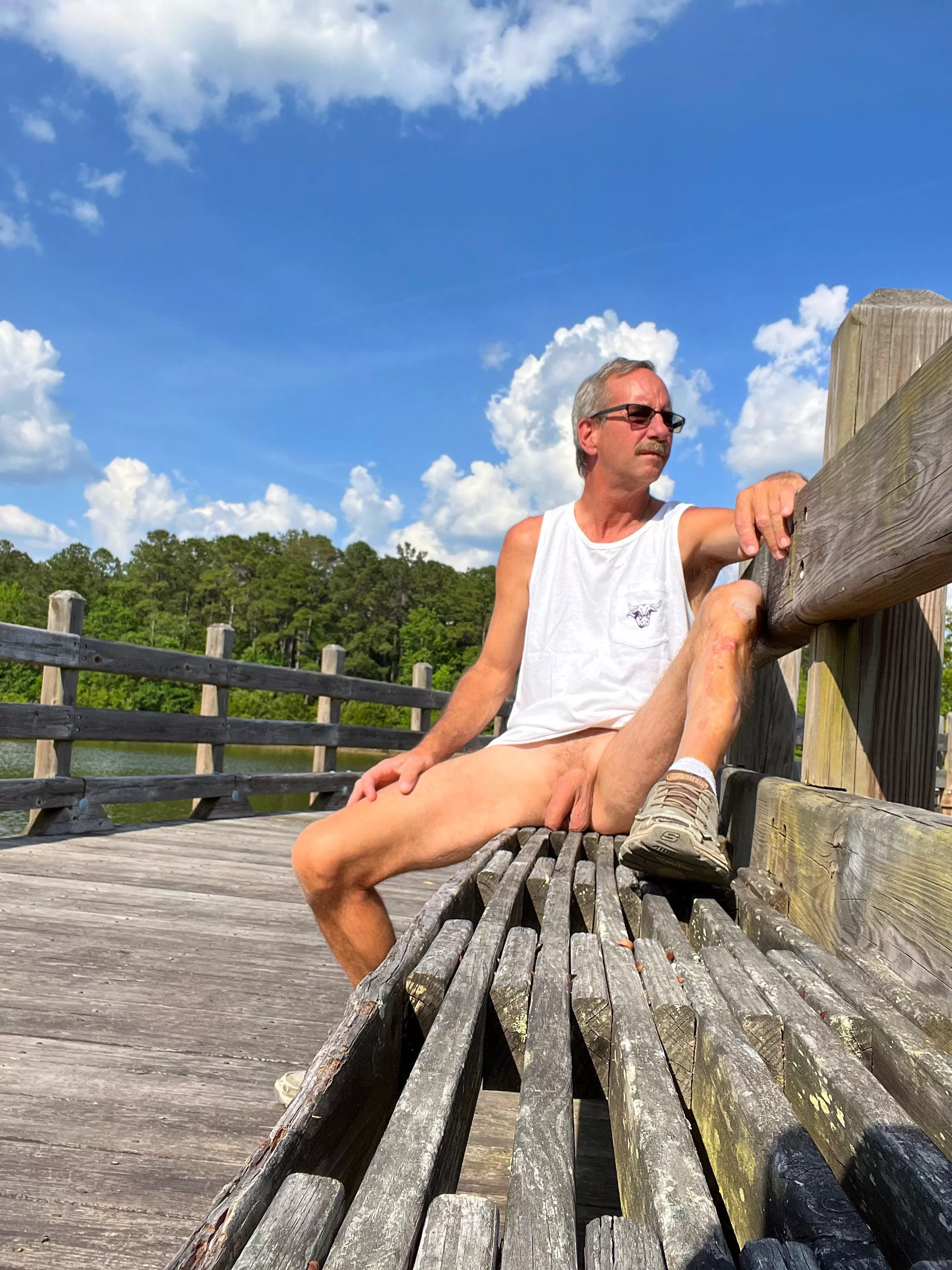 Left the shorts in the car, took a little hike at the park