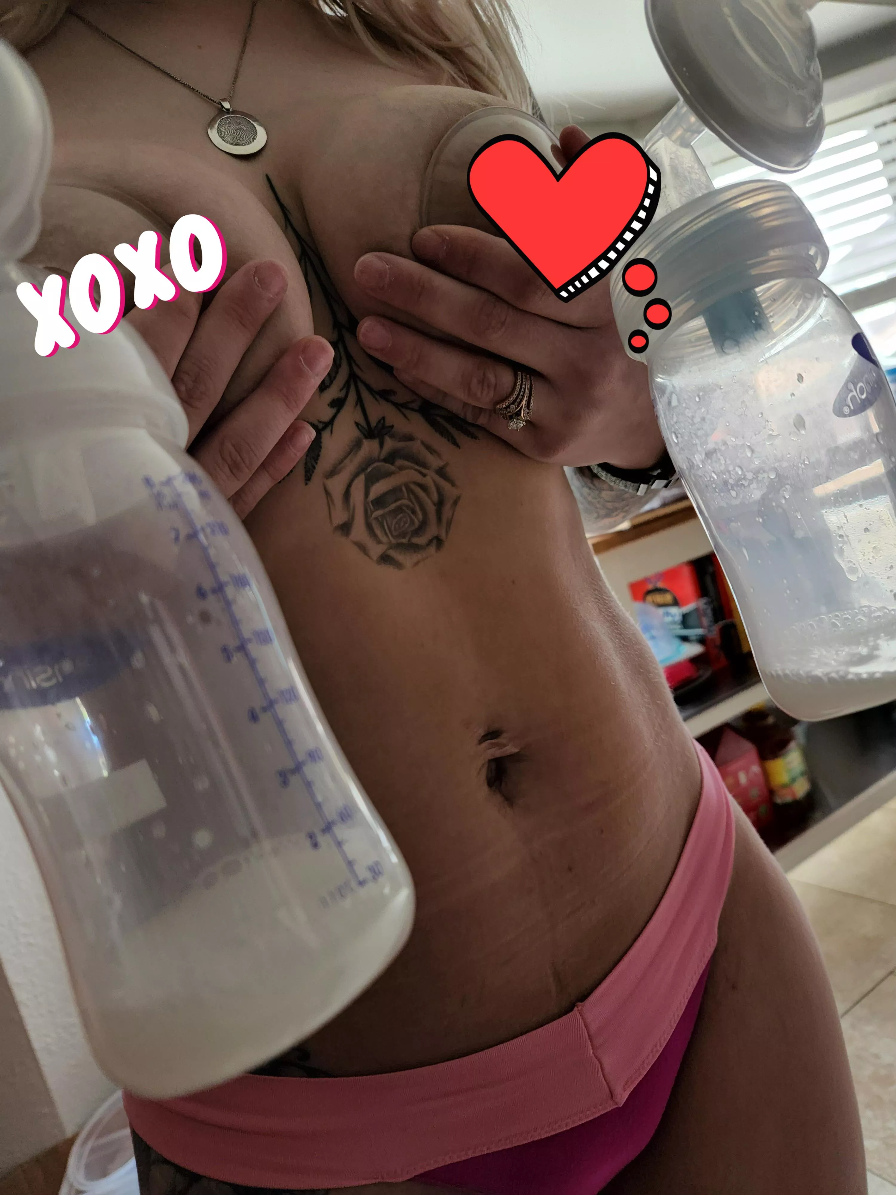 let me drown you in milk, baby (this was a 14 oz session) 💦💦