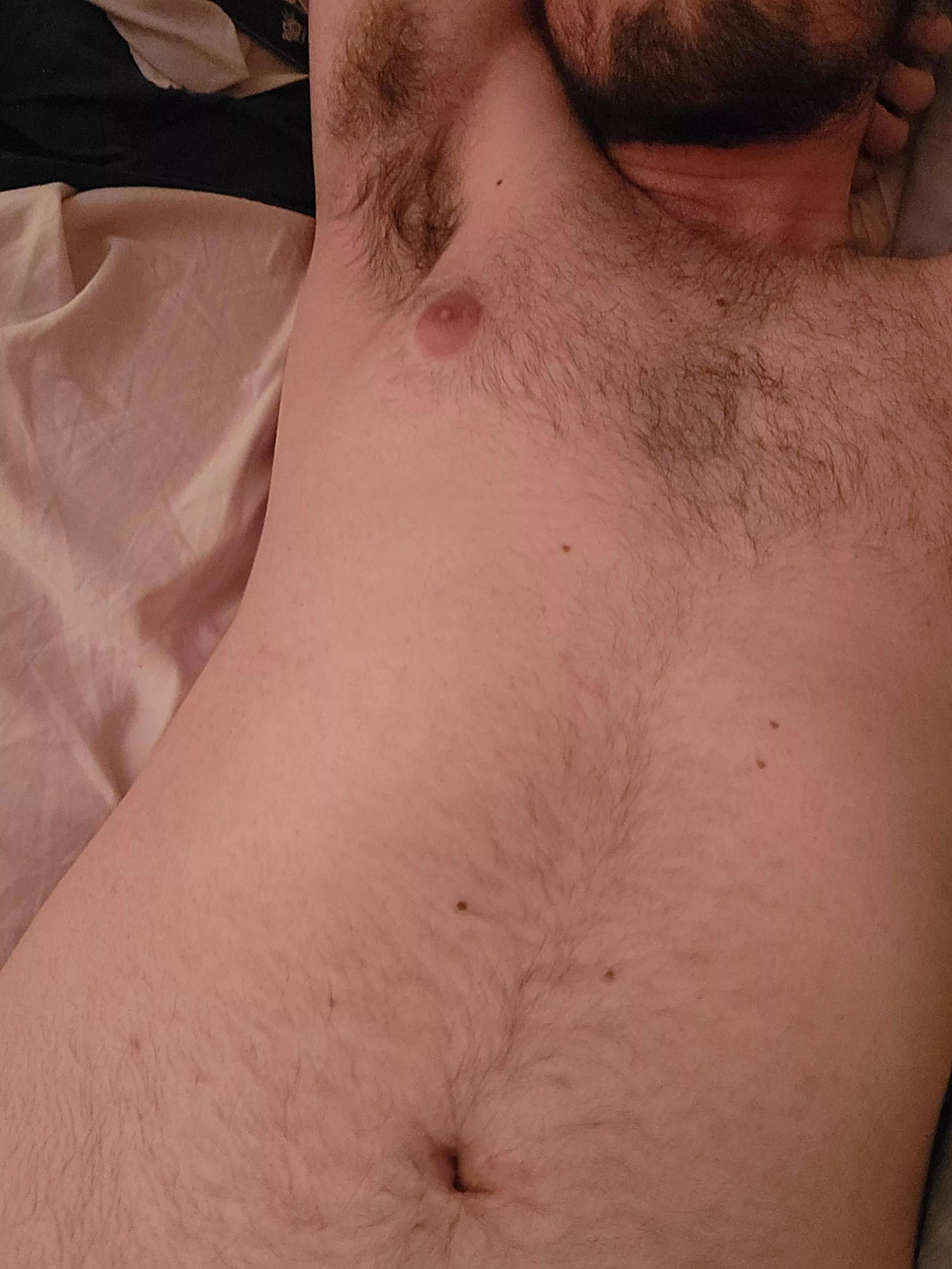 Let's cuddle and listen to music. Put your head wherever you want 😉