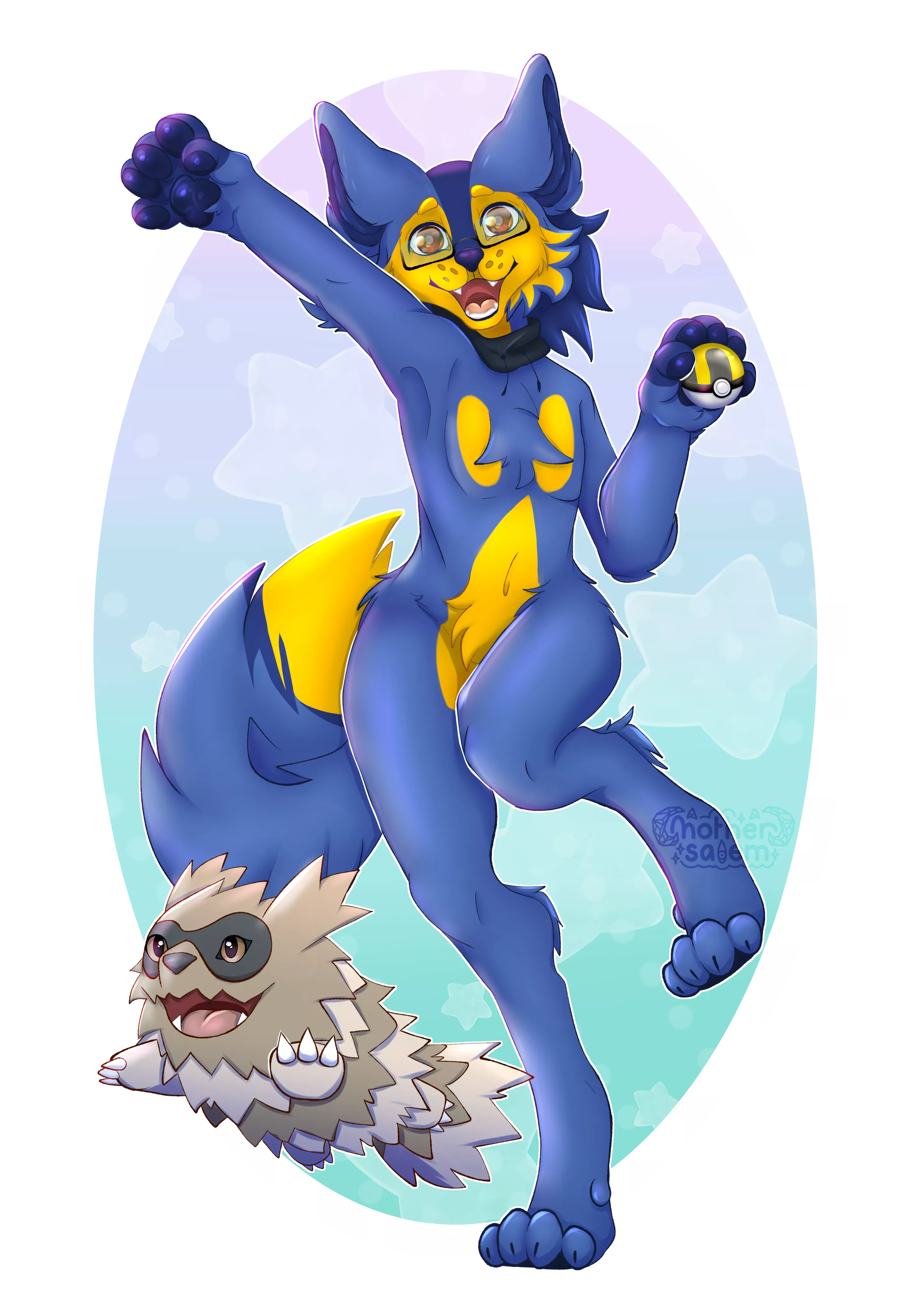 Let's Go, Zigzagoon! [Art by myself, MotherSalem]