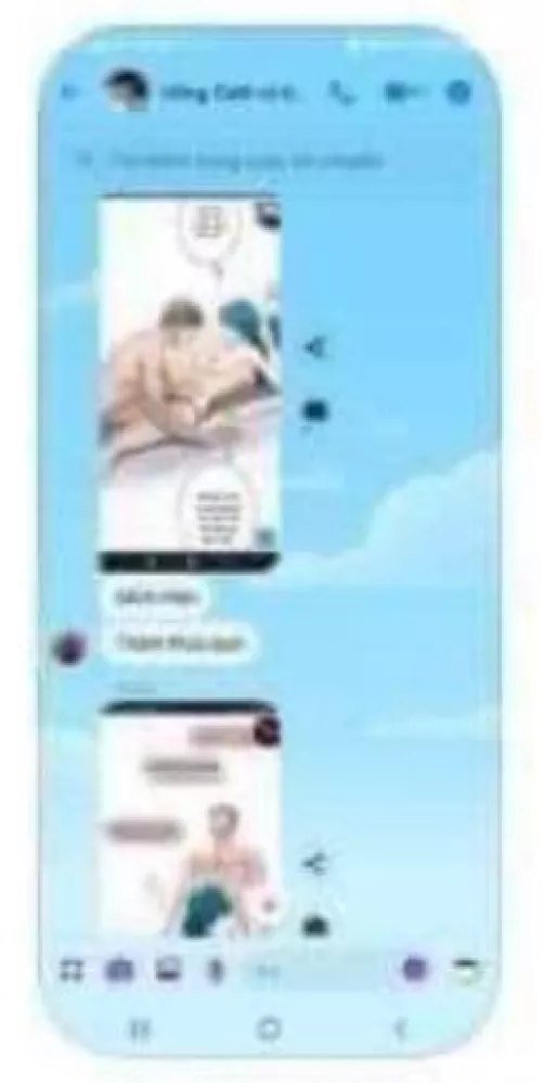 LF color source: 1girl, 1boy, breast sucking, dick sucking, blue hair, white background