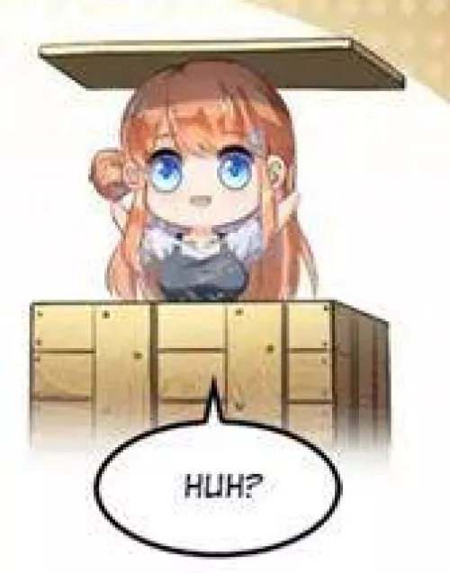 LF color source: 1girl, blue eyes, orange hair, in a wooden crate