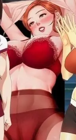 LF Color Source: 1girl, Blush, Big breasts, Lingerie, Pantyhose, Red, Redhead, Undressing