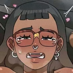 LF Color Source: 1girl, dark skin, glasses, piercing, fangs, Dreamybullxxx