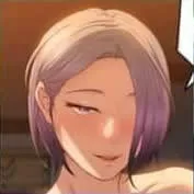 LF Color Source: 1girl, short hair, white hair, blushed, seductive look, ballon text