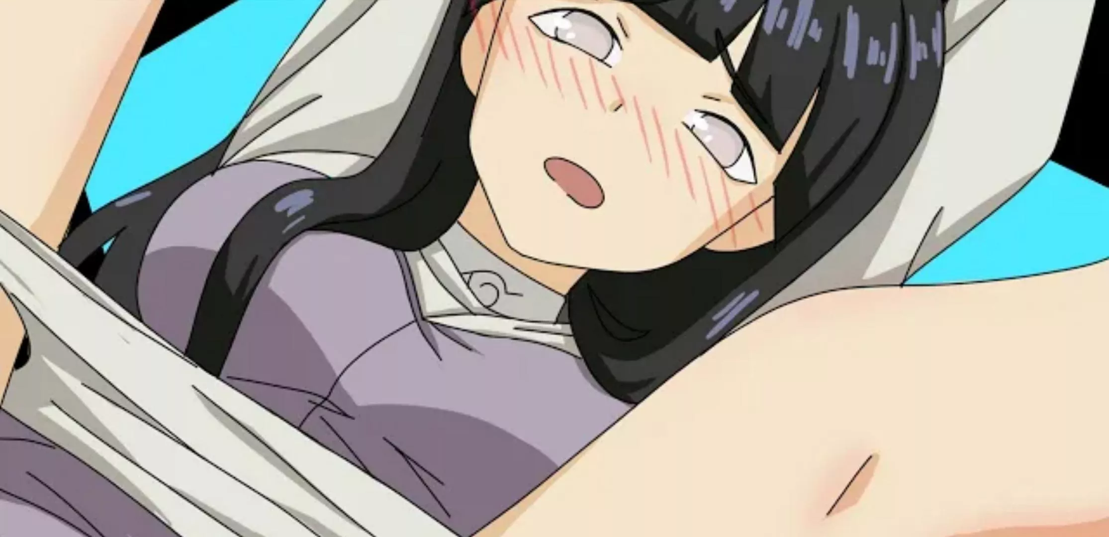 Lf color source: blush, hinata hyuga, white eyes, big boobs