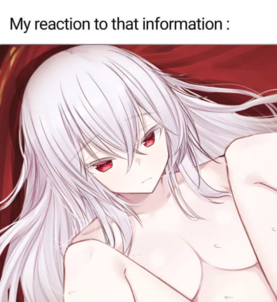 Lf color source: white_hair, red_eyes, long_hair, m_legs, blank_eyes