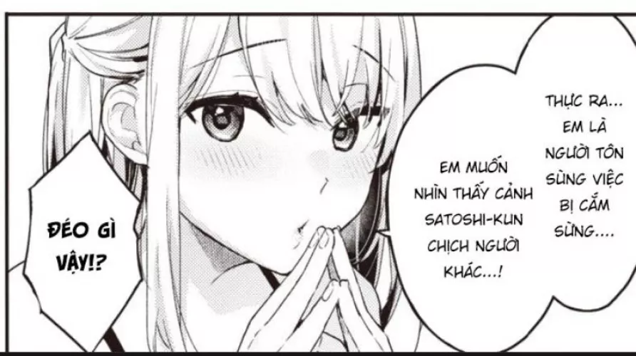 LF mono source: 1girl, white hair, blusing, asking,