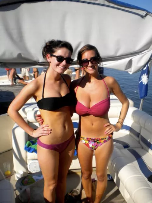 Life's good when your tits are bigger than your friend's.