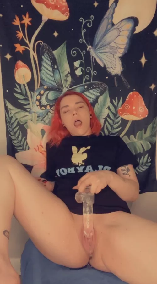 Lil pink pussy & a dildo🥵