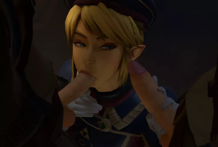 link having fun before the ceremony