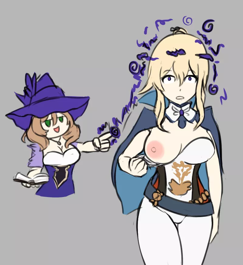 Lisa Hypnotizing Jean (Genshin Impact) (Mahou Monster)