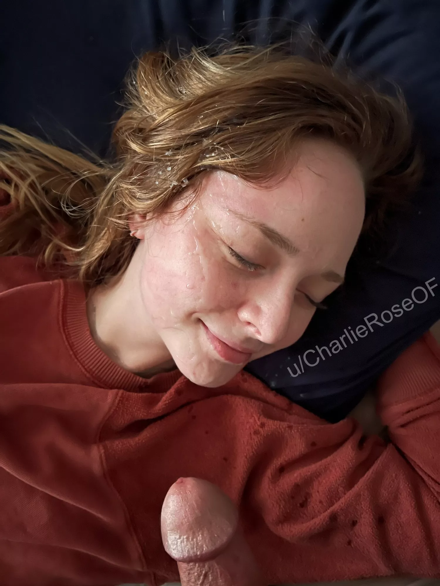 Little cum pearls in my hair