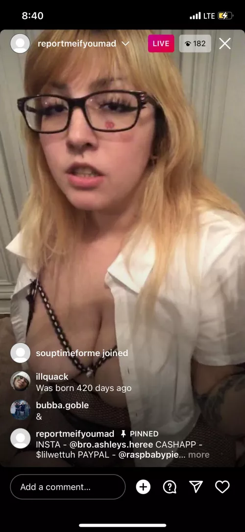 Live now @reportmeifyoumad