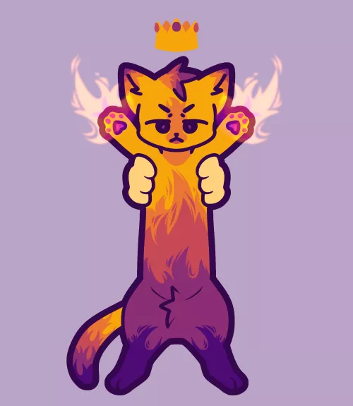 Long fire boy (ych comm) [art by me!]