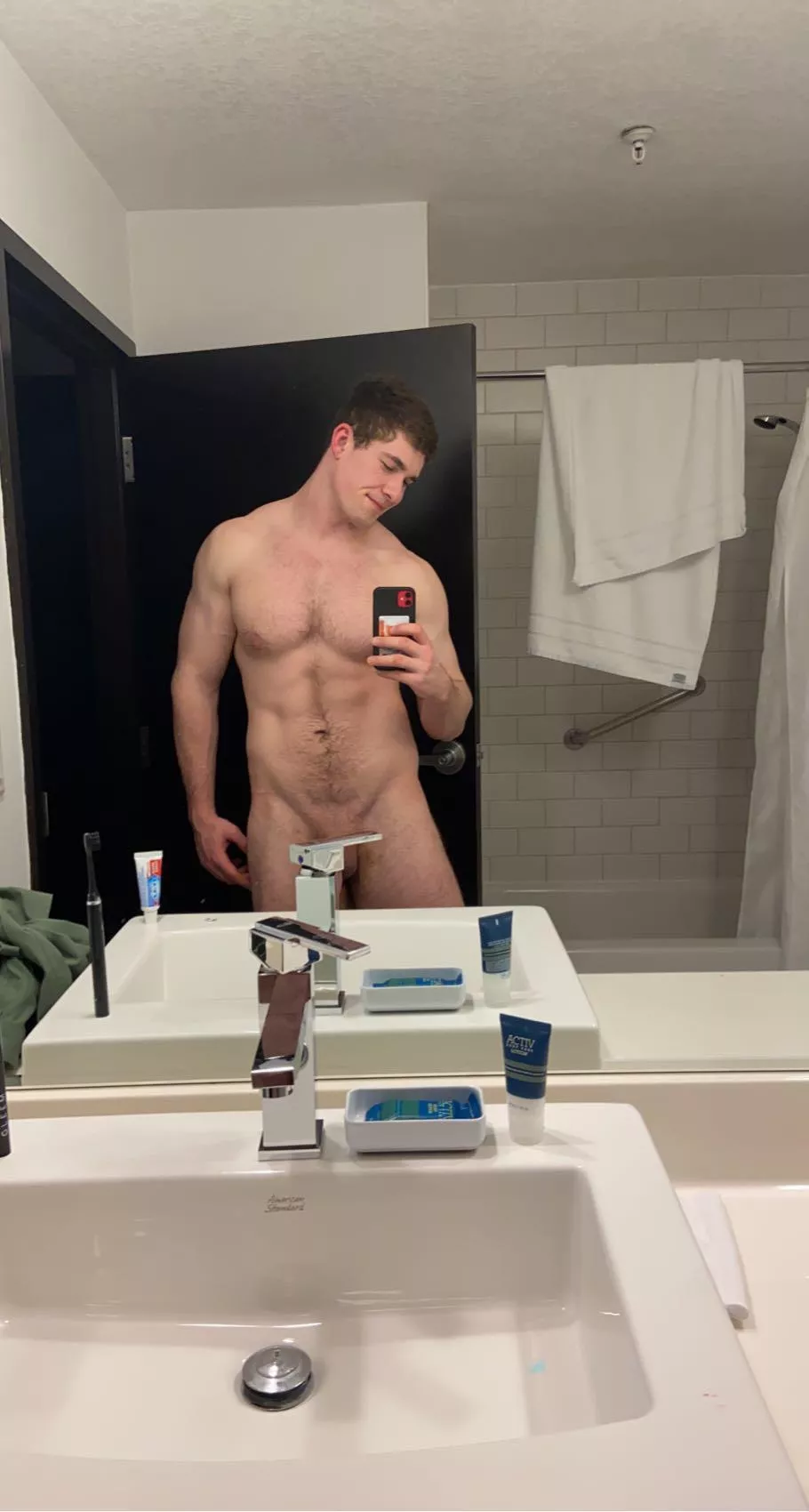Looking thick today, should I move from behind the sink?