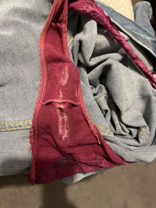 Love finding her panties like this 😊