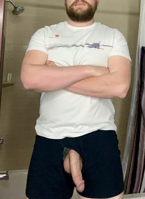 Love getting off work and letting it hang out. [35]