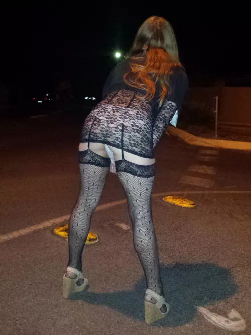 Love how I can't hide anything in this dress!