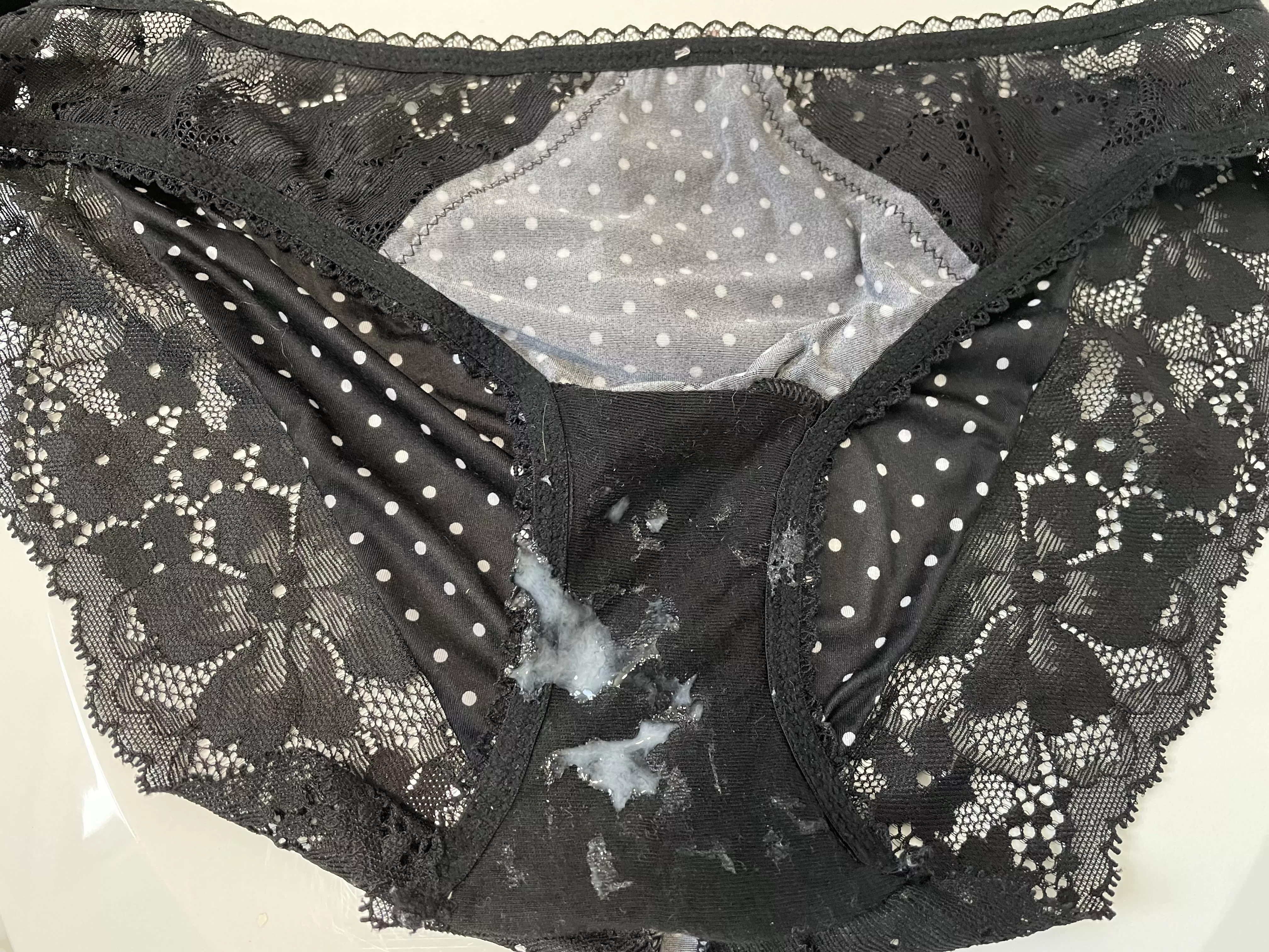 Love leaving a load in her clean pairs for her to wear