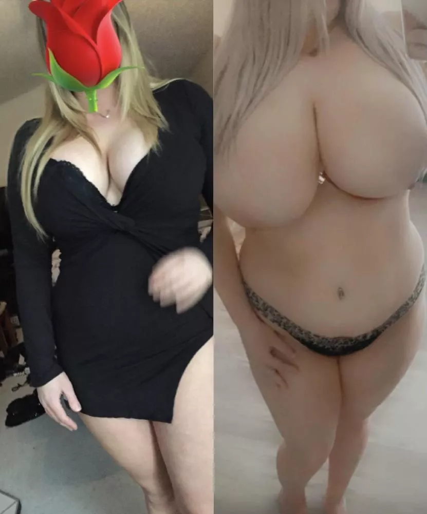 Love my slutty black dress but I’d rather be naked [image]