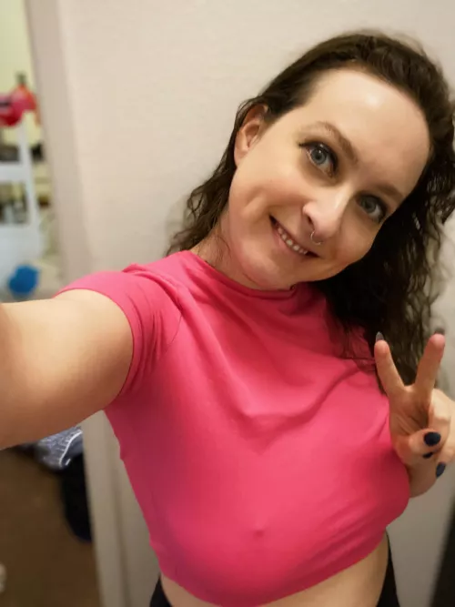 Love wearing pink in the spring!