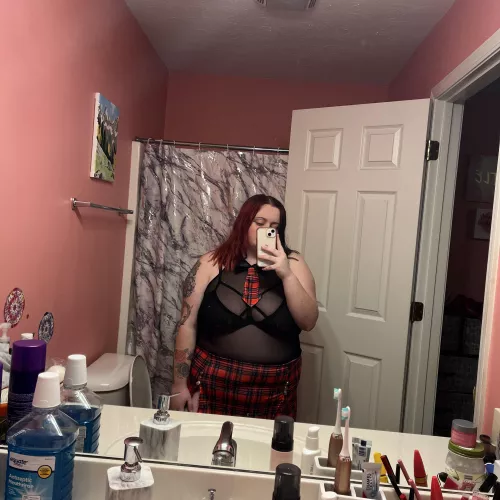 lovin my new school girl outfit ❤️‍🔥